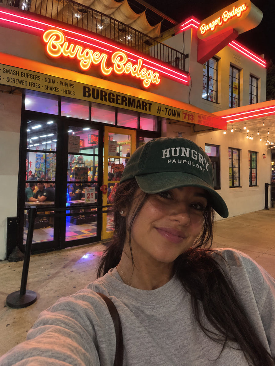 PAUPULENT community member wearing the Hungry collection